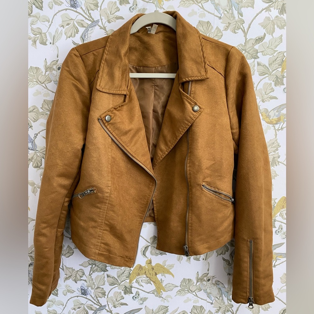 NWOT Mudd faux suede Moto Jacket